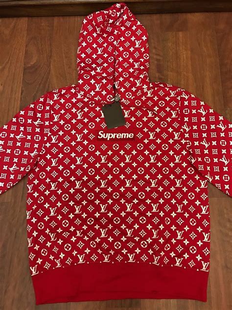 supreme lv collab hoodie|supreme louis vuitton hoodie.